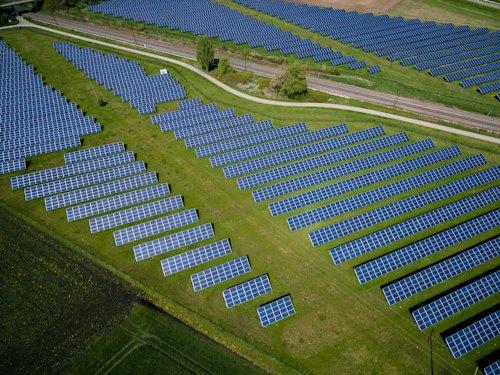 Scene 8 of sustainable industry and clean energy.