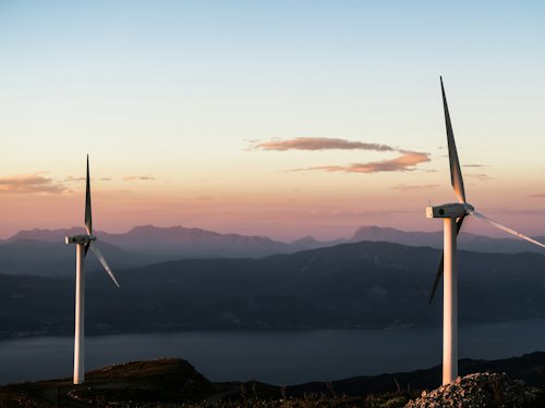 Scene 9 of sustainable industry and clean energy.